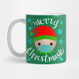 MERRY CHRISTMASK - Elf design Mug